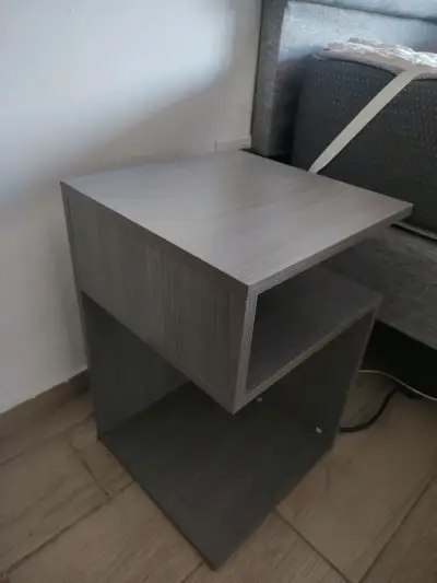 Velador de madera gris - miniatura 1