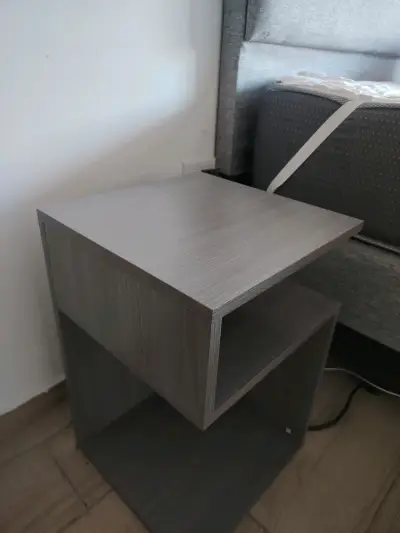 Velador de madera gris - miniatura 2