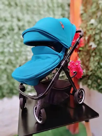 Coche de bebé turquesa Diono Excurse - miniatura 4