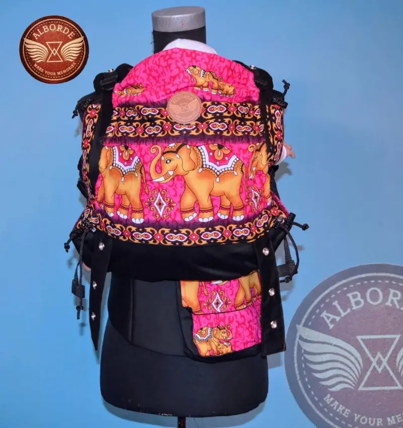 Mochila porta bebé ergonómica Alborde certificada - 2