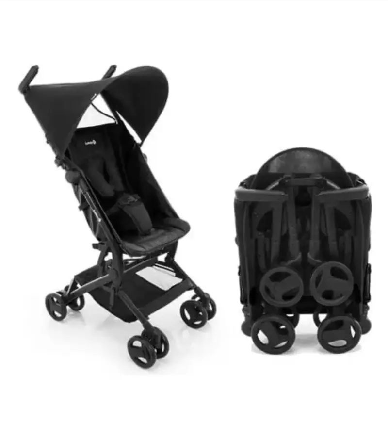 Coche de bebé Safety plegable negro