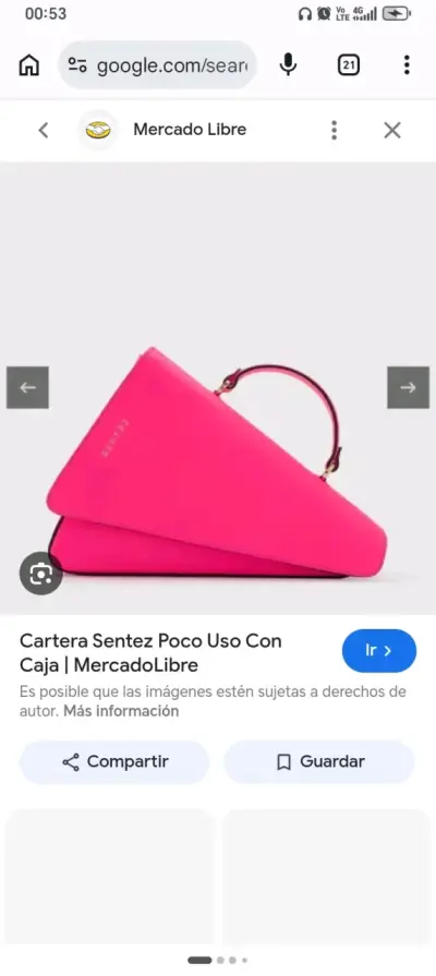 Cartera fucsia con detalles dorados - miniatura 2