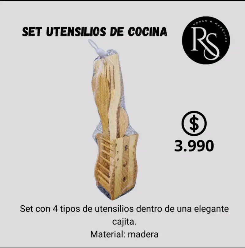 Set de utensilios de cocina