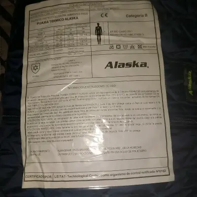 Pijamas térmicos Alaska talla XL - miniatura 3