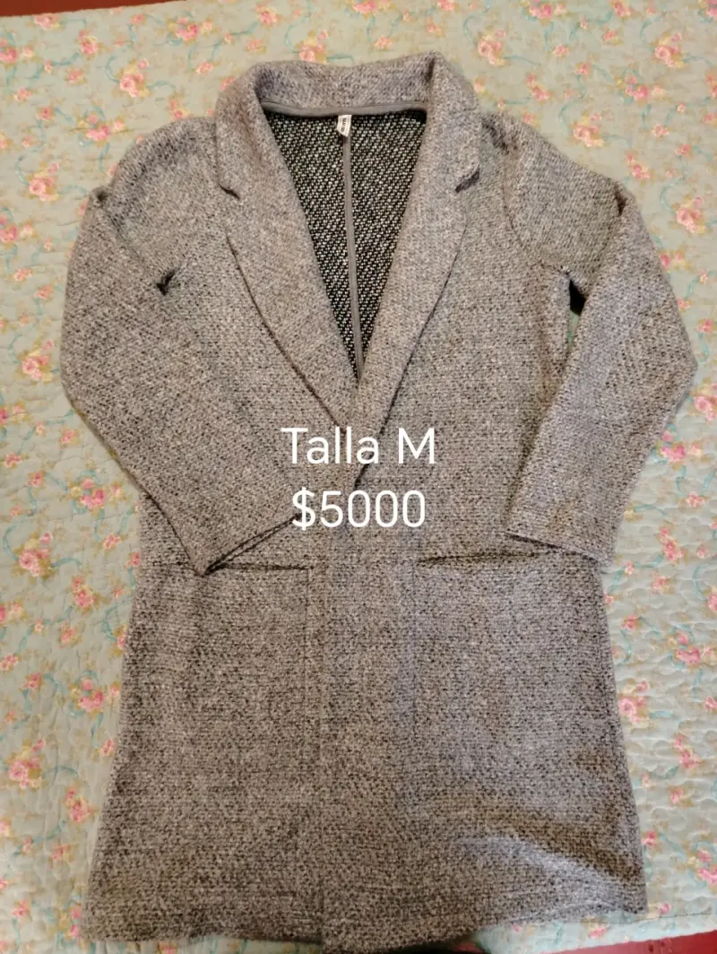 Abrigo gris talla M