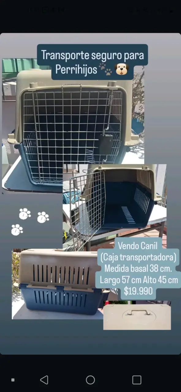 Transportadora para mascotas mediano/grande