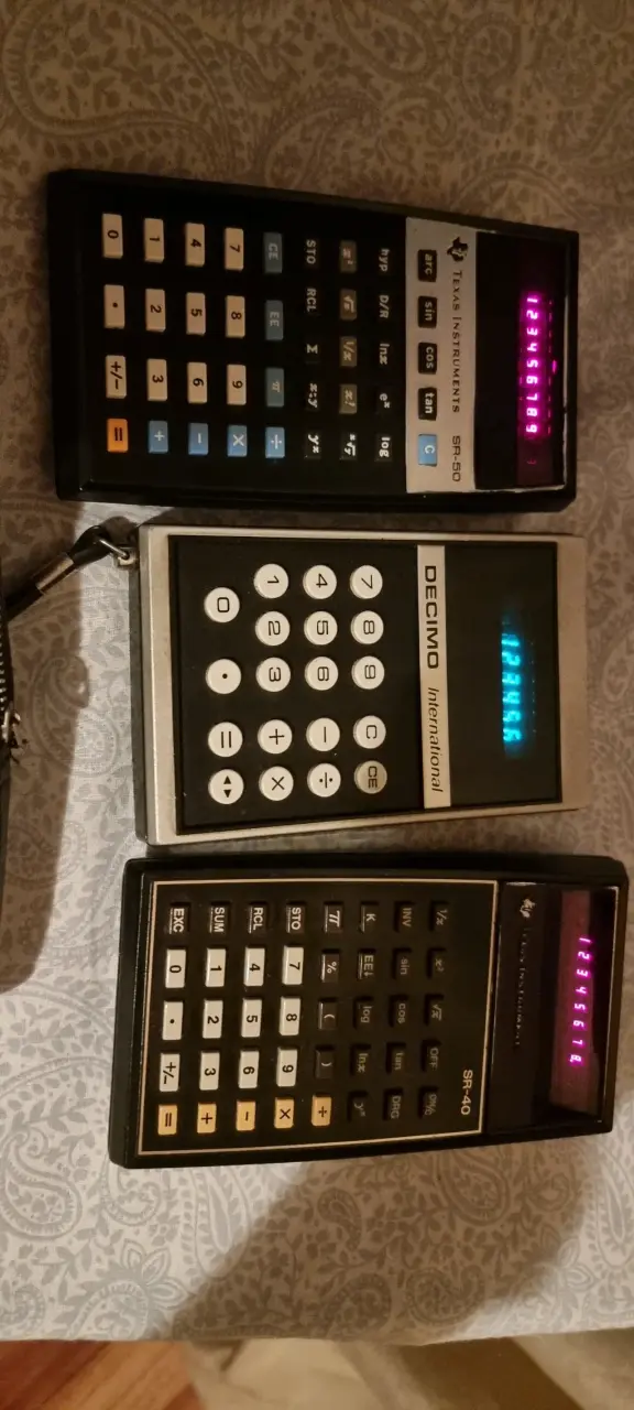 Calculadoras electrónicas antiguas