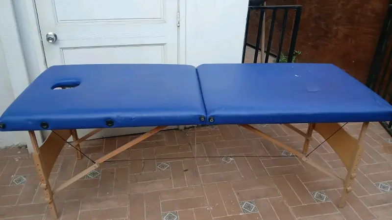 Camilla de masaje azul