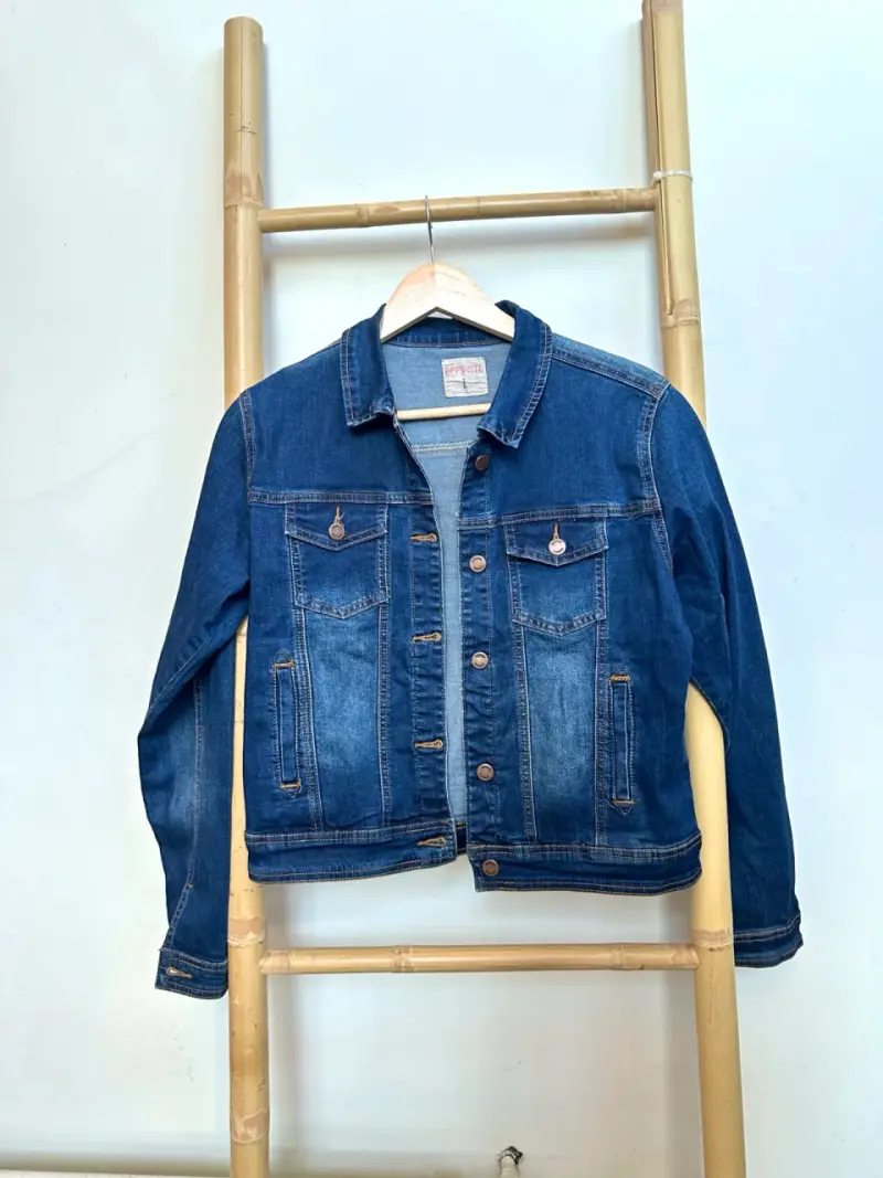 Chaqueta de mezclilla azul
