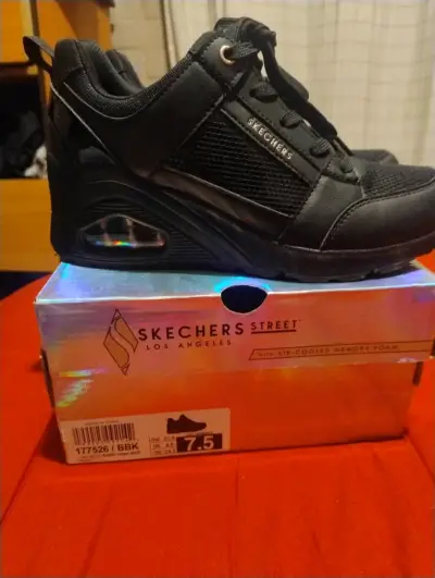 Zapatillas negras Skechers - miniatura 4