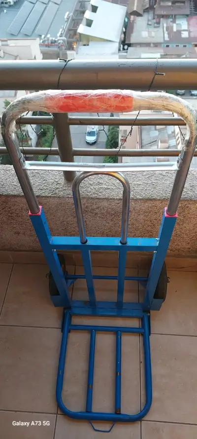 Carro de carga plegable azul - miniatura 2