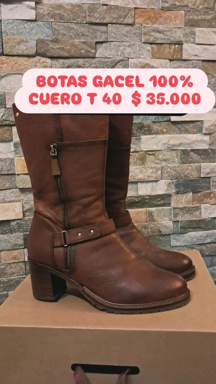 Botines de vestir cuero marrón, Sin uso - 2
