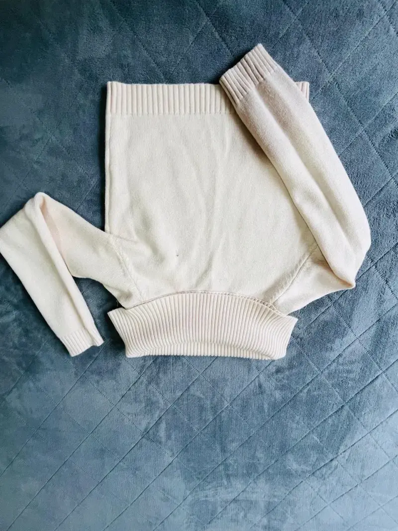 Suéter beige de lana - 1