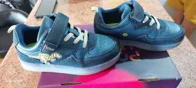 Zapatillas LED niño color denim - miniatura 3