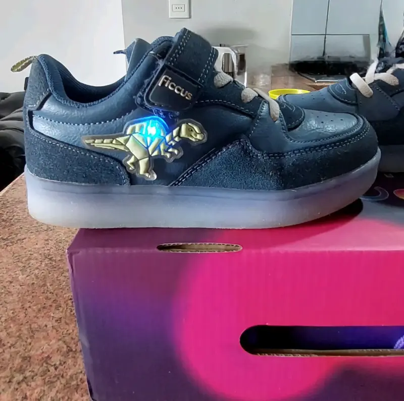 Zapatillas LED niño color denim - 5