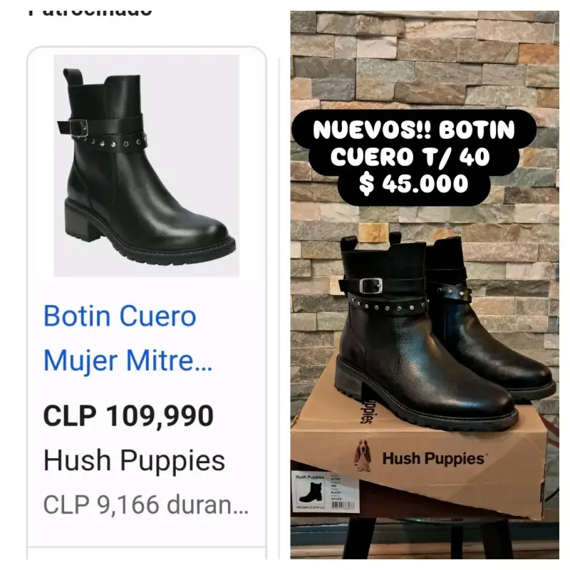 Botines de cuero Hush Puppies
