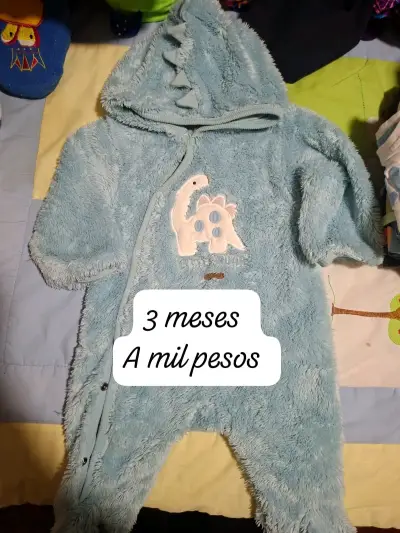 Disfraz bebé dinosaurio verde - miniatura 2