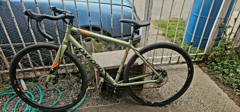 Bicicleta Oxford verde y naranja - 1