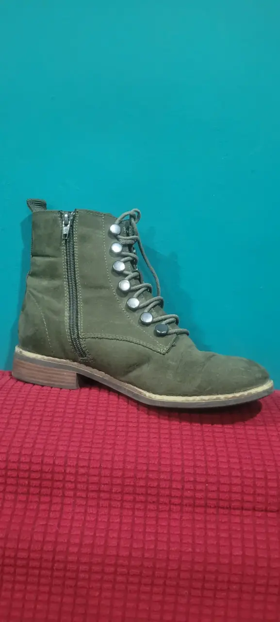 Zapatos gamuza y cuero reno