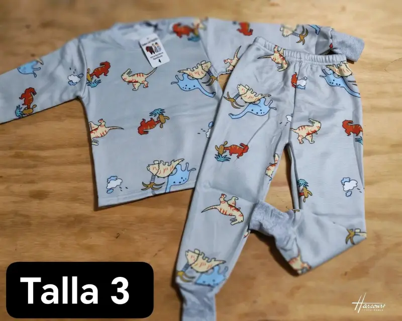 Pijama niño dinosaurios talla 3 - 4