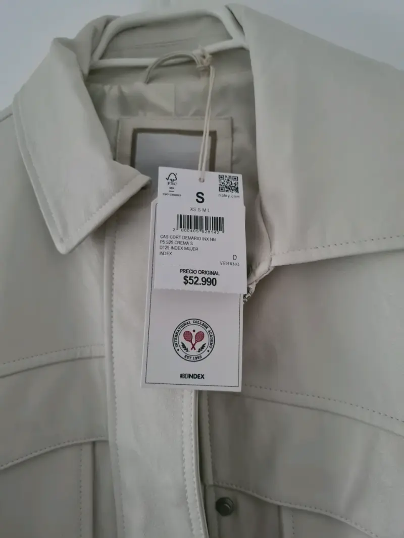 Chaqueta beige nueva con etiquetas - 3