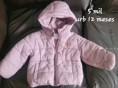 Chaqueta rosada bebé 12 meses - miniatura 1