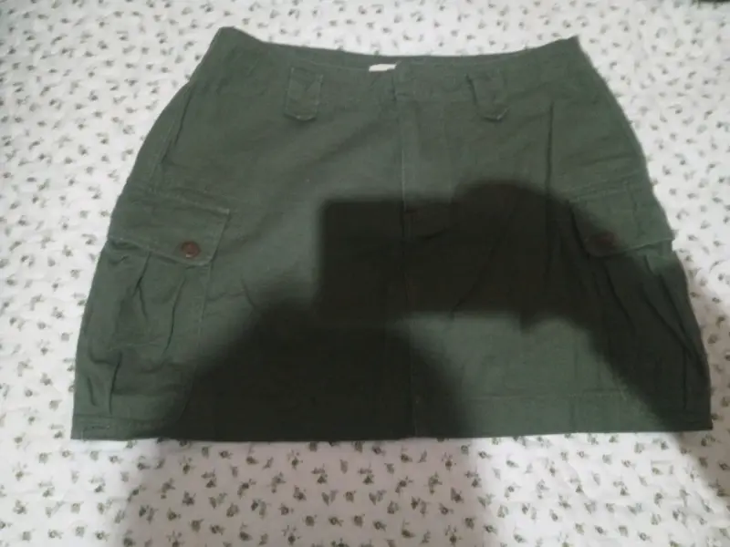 Falda cargo verde