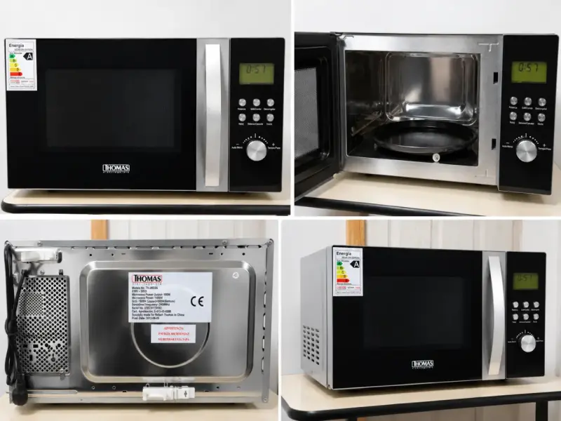Microondas Thomas 900W negro