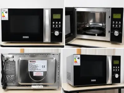 Microondas Thomas 900W negro - miniatura 1