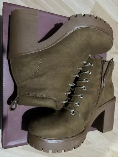 Botines de tacón marrones - miniatura 1