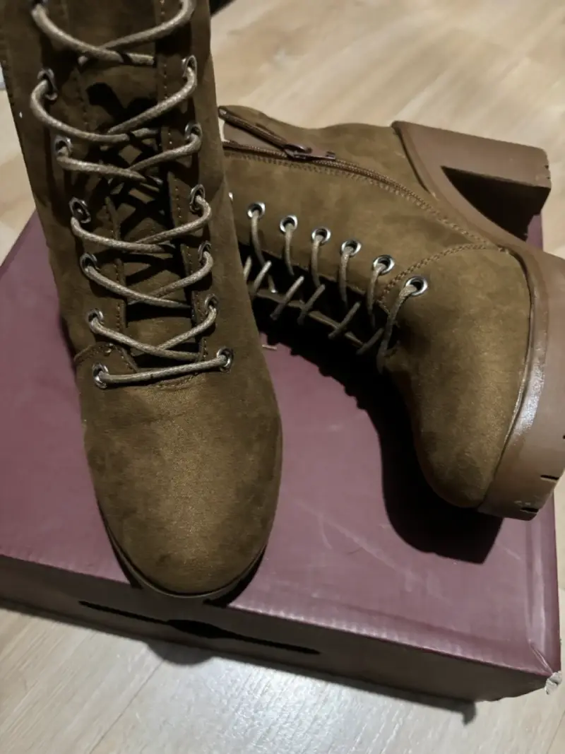 Botines de tacón marrones - 3