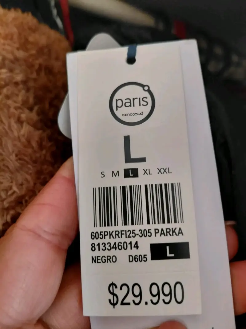 Parka acolchada negro sin mangas - 2