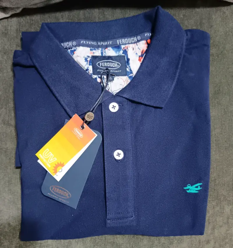 Polera azul FEROUCH con etiqueta - 1
