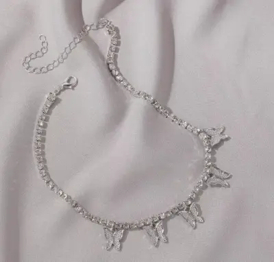 Collar de Mariposas (plateado) - miniatura 2
