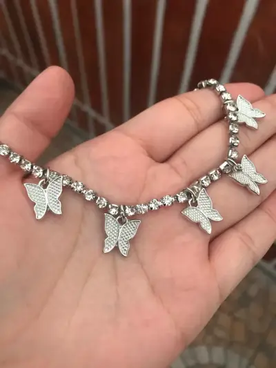 Collar de Mariposas (plateado) - miniatura 4