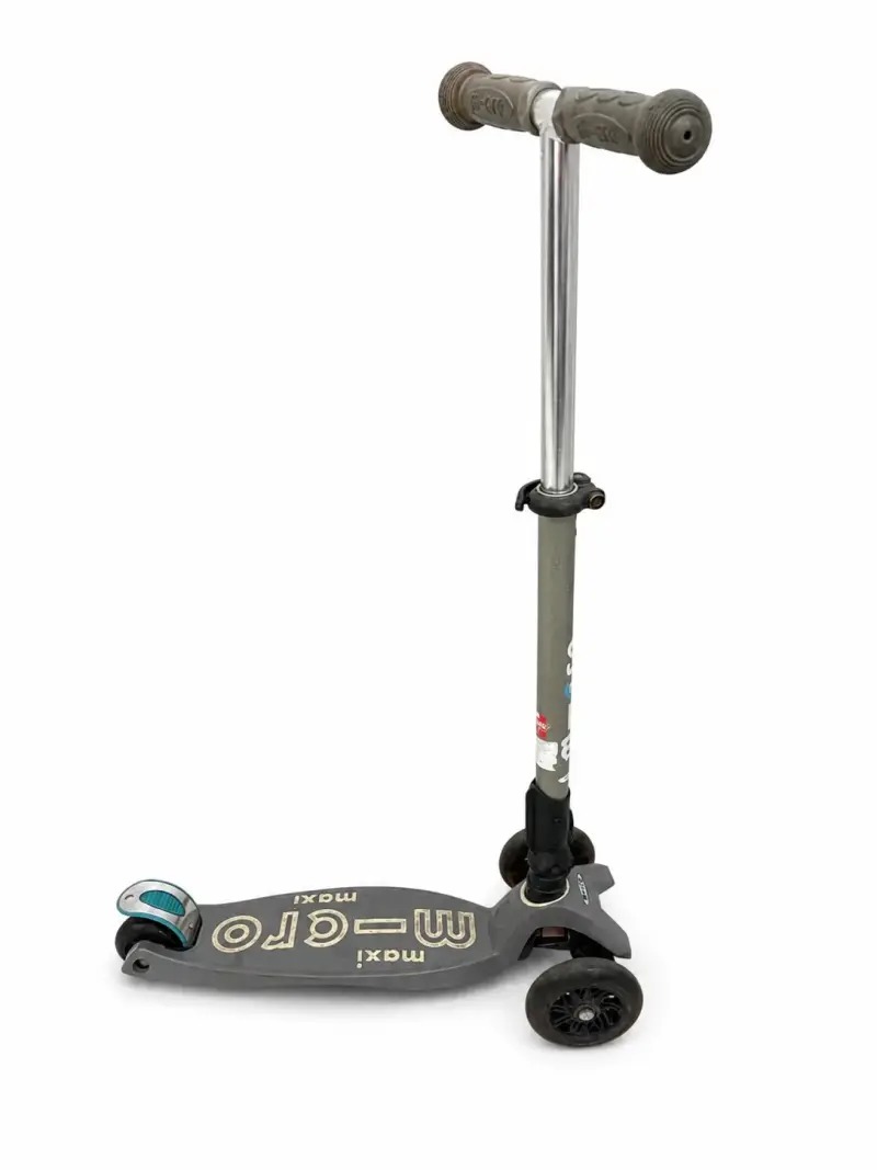 Scooter Micro Maxi Deluxe Led Plegable Gris - 2