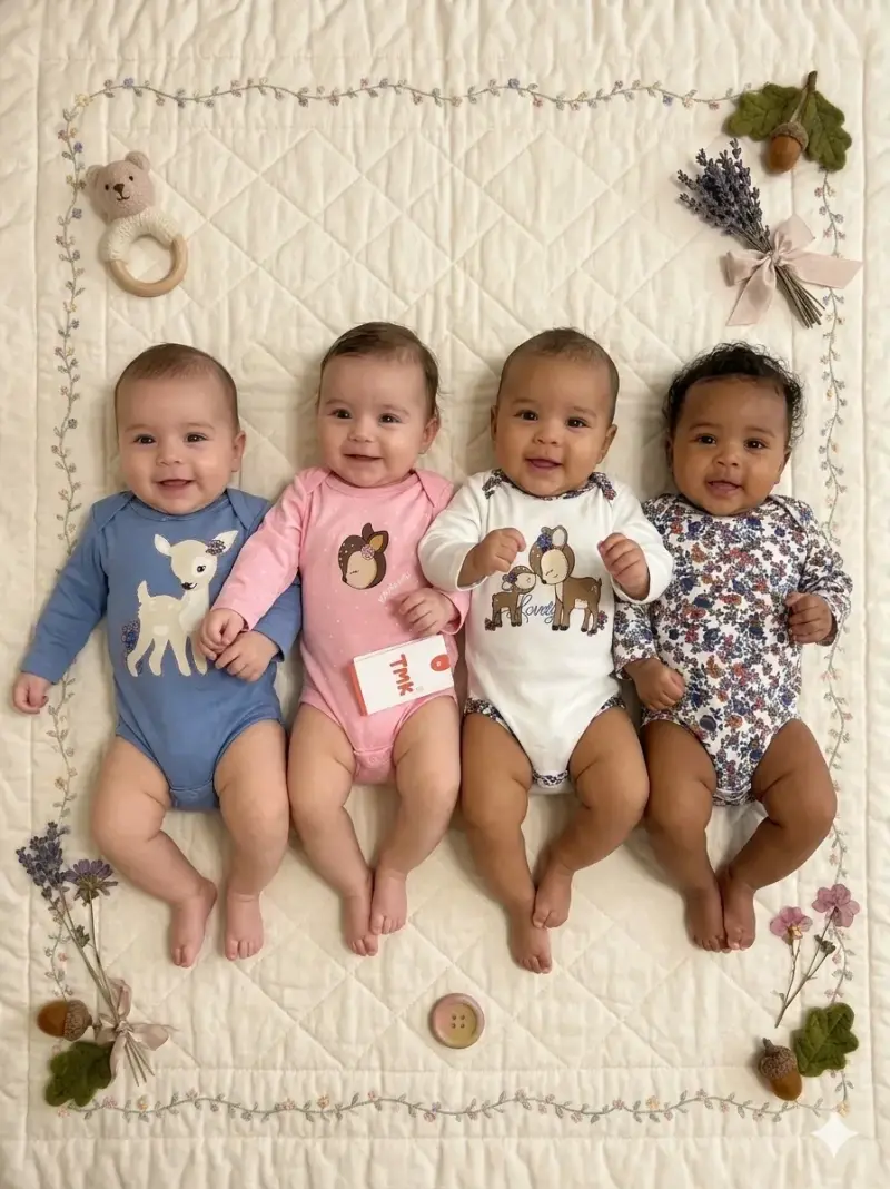 Set de bodys para bebé con estampados - 2