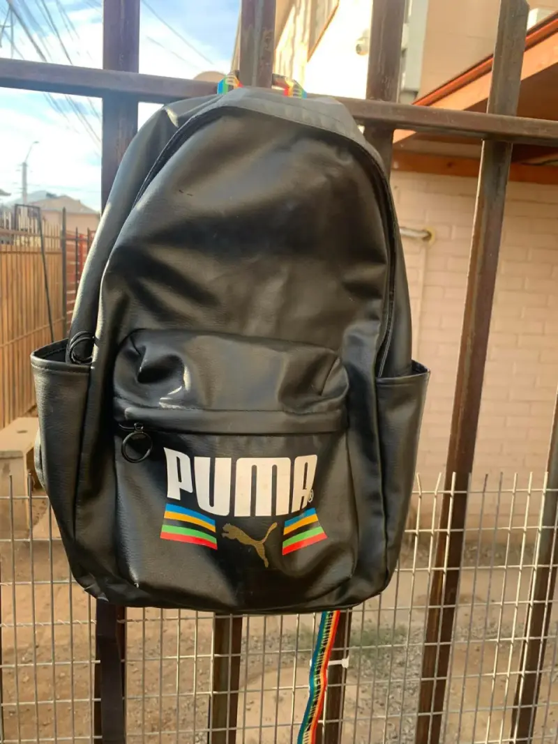 Mochila negra Puma con logo - 1