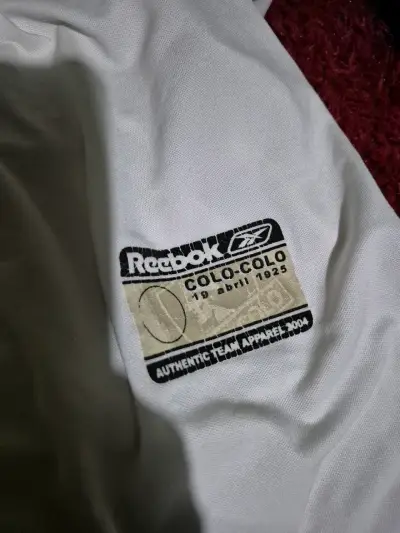Camiseta fútbol Reebok blanca año 2004 - miniatura 2