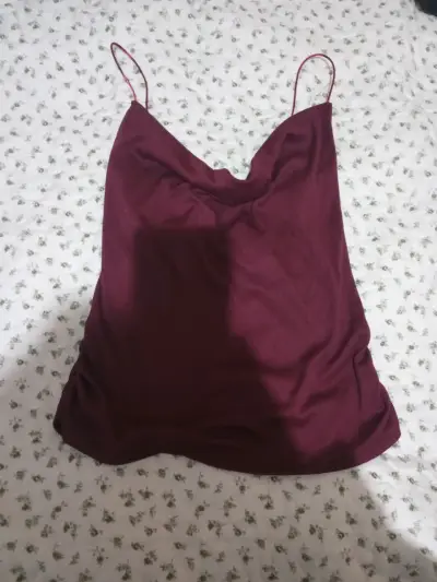 Polera tirantes color burdeos - miniatura 1