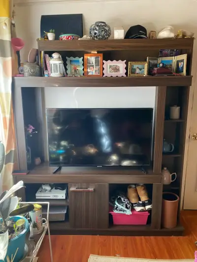 Rack TV madera nuevo - miniatura 1