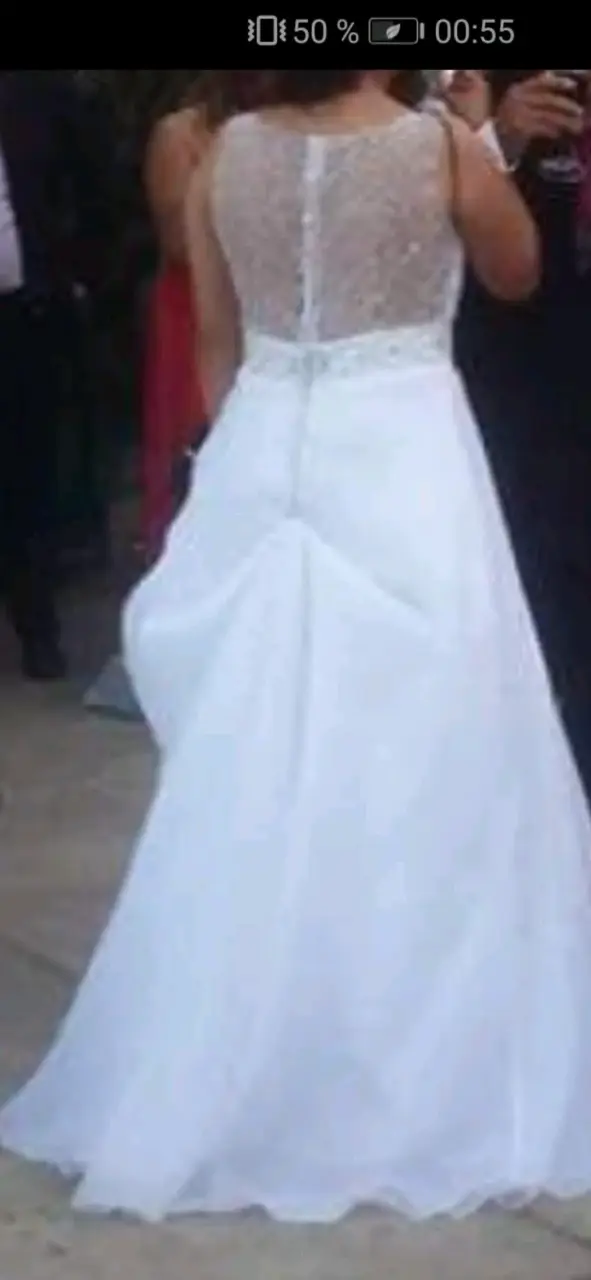 Vestido de novia blanco elegante - 5