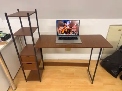 Escritorio con estantería - miniatura 2