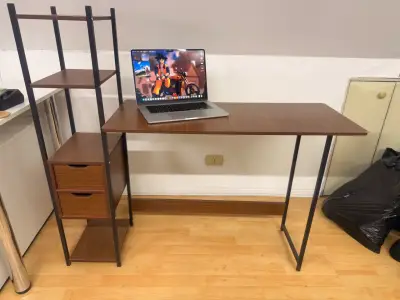 Escritorio con estantería - miniatura 3
