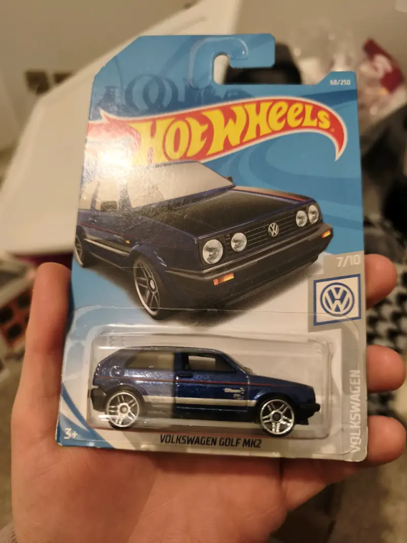 Hot Wheels VW Golf MK2 azul - 2