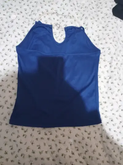 Top azul sin mangas - miniatura 2
