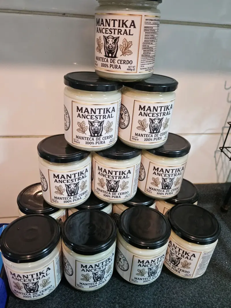 Manteca de cerdo pura 460g - 1