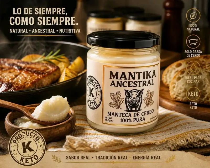 Manteca de cerdo pura 460g - 3