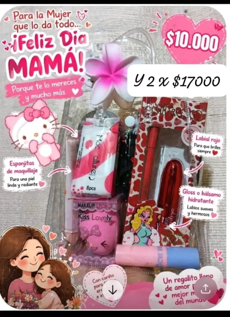 Set de maquillaje Día de la Madre y bototos de seg - 1