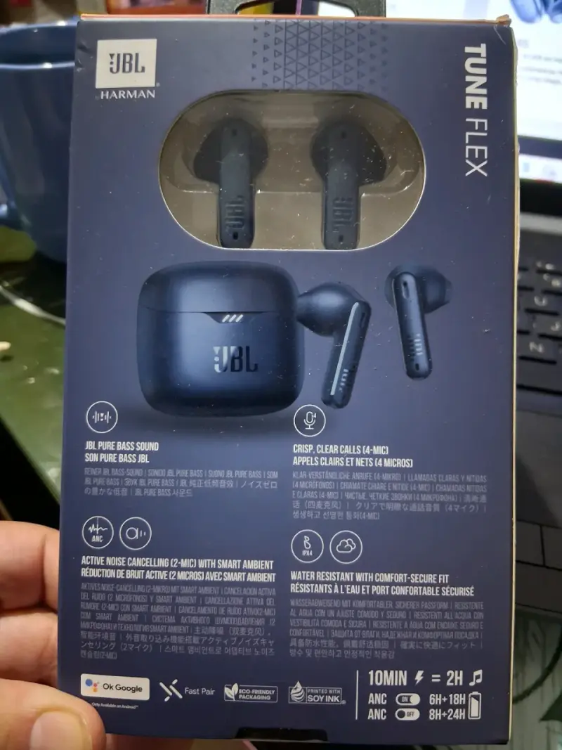 Audífonos JBL Tune Flex Azul - 2